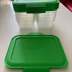 Sistema® NEST IT™ Meal Prep™ Containers (870 ml) 5-pack-Excellent Condition!
